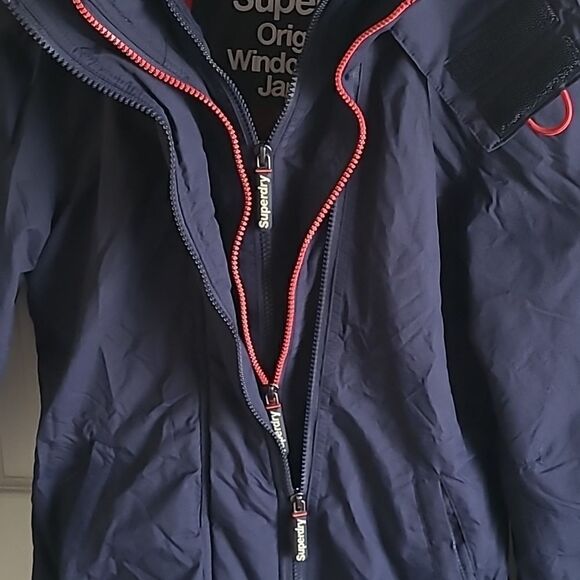Superdry Original Windcheater Japan Jacket - Size  XS - Navy/Red - Picture 3 of 10
